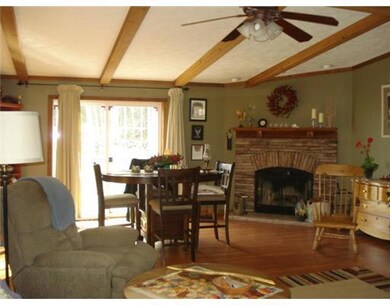 Living Room. Beautiful wood burning...