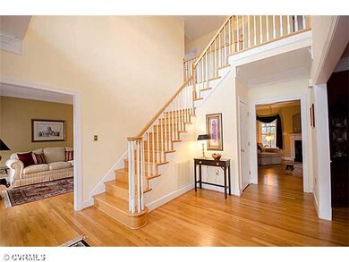 Foyer - Gorgeous 2 story foyer with wood floors an