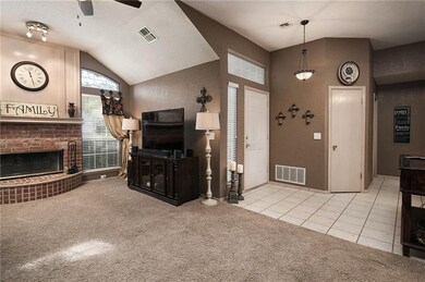 Entryway and living room