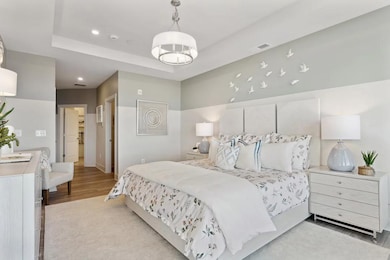 Primary suite with tray ceiling