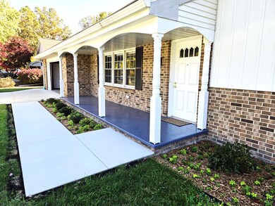 Front walk & porch