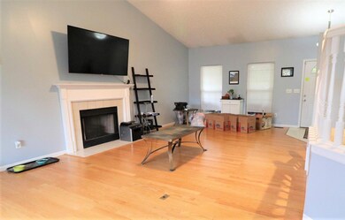Vaulted living room