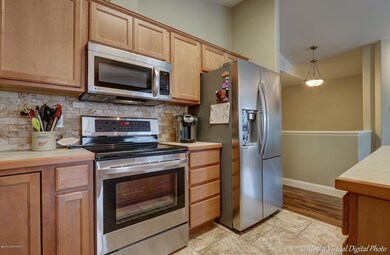 Open kitchen with island.