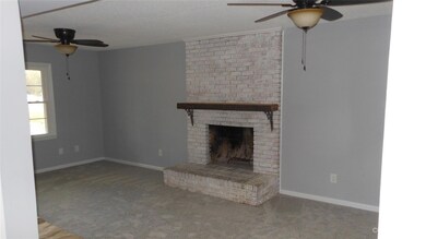 Family room with fireplace