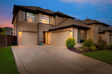 Beautiful elevation with 3 car garage.