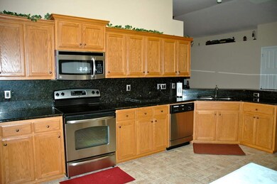 Large eat-in kitchen.