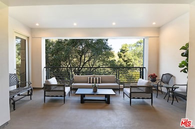 Large covered balcony