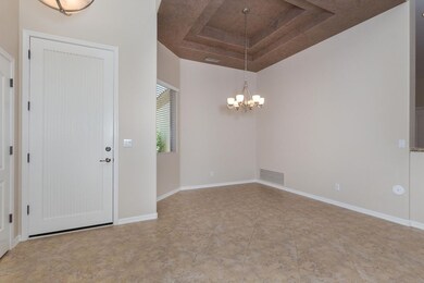 Front Entry door & Dining room