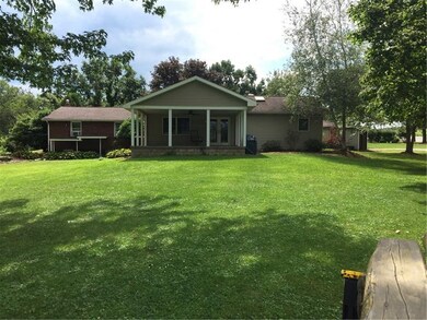 Rear exterior and back yard.