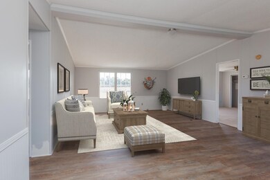 Room is virtually staged