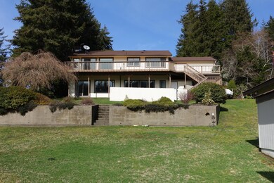 Lake front view of home