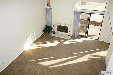 living room view from the loft
