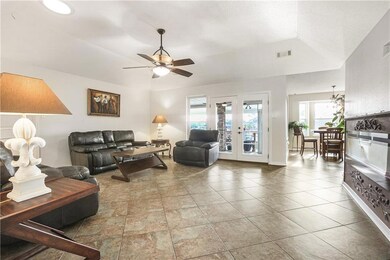 This spacious room is the center of the house.  to