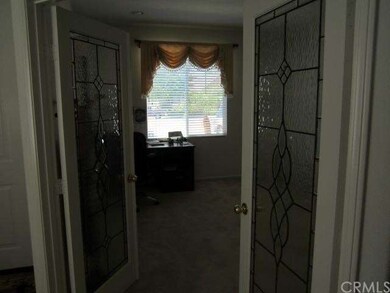 Office with Leaded Glass Doors