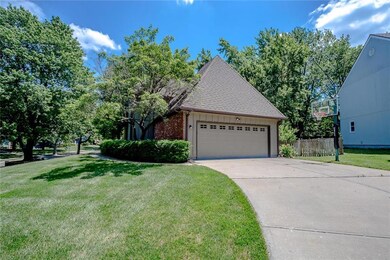 Side entry two-car garage.