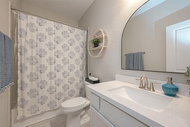 Just next to the secondary bedroom is the private full bath with shower/tub combination.