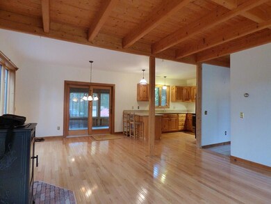 Open floor plan shows access to the...