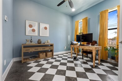 Spacious first-floor bedroom featuring an ensuite bath for added privacy and convenience. Perfect for guests or a private home office retreat.
(This photo is virtually staged).