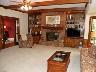 Den w/ Gas Log Fireplace