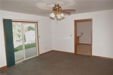 Living space with sliding doors to a huge patio wi