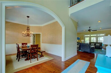 Foyer and dining room