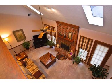 Two-story Great Room with view from above give hom