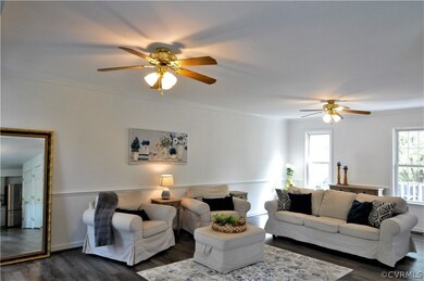 Family Room filled with sunny natural light