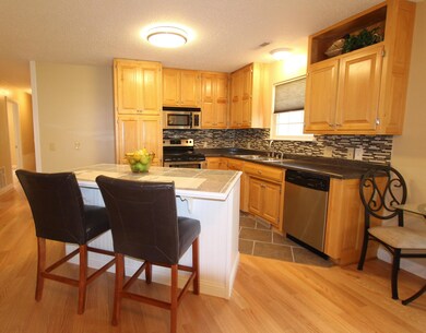 Lovely wood cabinets