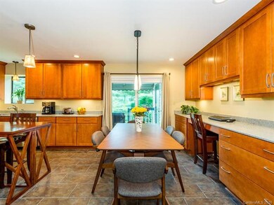 New porcelain tile floors, maple Diamond cabinetry