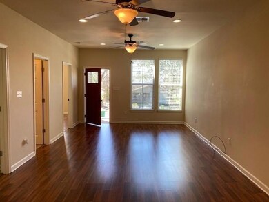 View from kitchen to living room.  Lots of room an