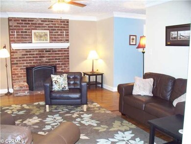 Living Room - Spacious living room with hardwood f