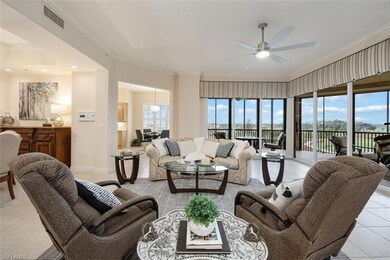 Tiled living room