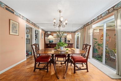 Dining room adjacent to the kitchen.