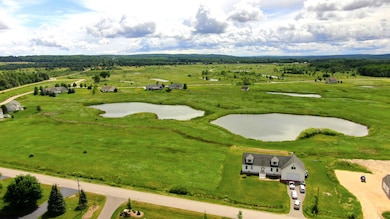aerial view of ponds