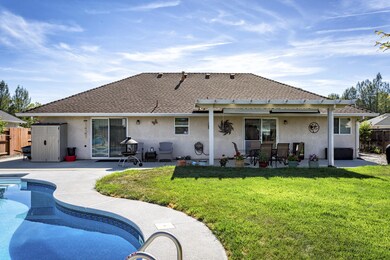 Backyard with inground pool