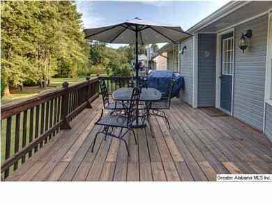 Deck and backyard view