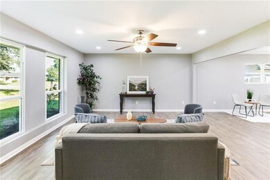 Living room is very large will accommodate lots of