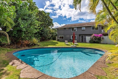 Salt water pool with heat pump