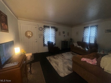 Living room with ornamental molding