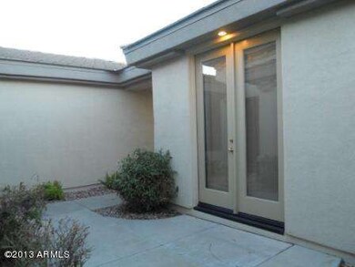 Extended patio in courtyard maximizes li