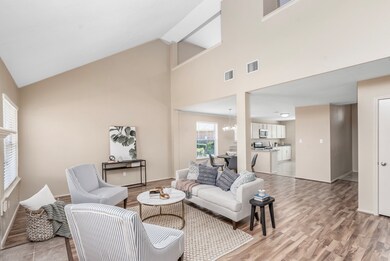 A lovely family room with abundant natural light i