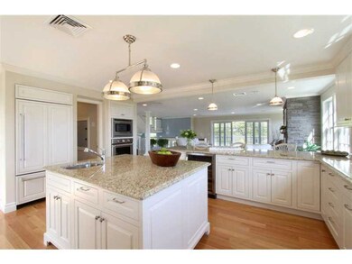 Looking towards living room and French doors to se