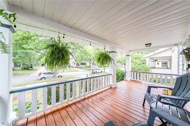 Front of structure's porch