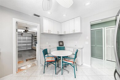 Kitchen show casing extra cabinet space leading in
