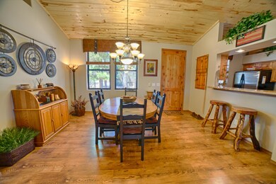 Dining area and breakfast bar