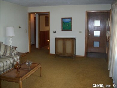 Living Room. Formal living room with woodburning f