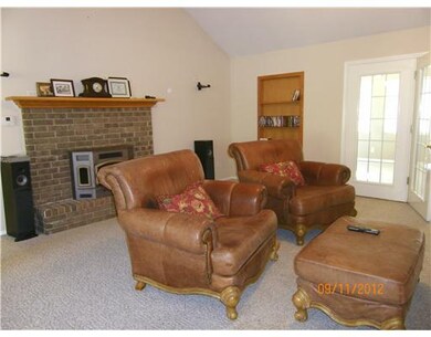 Living Room. Pellet stove and surround sound in living room