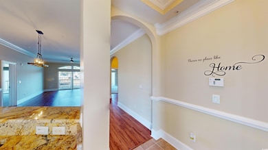 Interior space featuring tile patterned flooring a