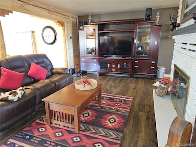 Tongue and Groove Aspen, and Fireplace to the right.