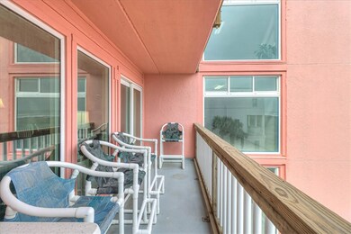Beachfront balcony